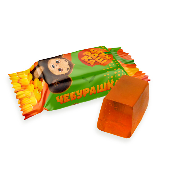 Мармелад желейный "ЧЕБУРАШКА" вкус апельсин (фас. 0,2/2кг.)